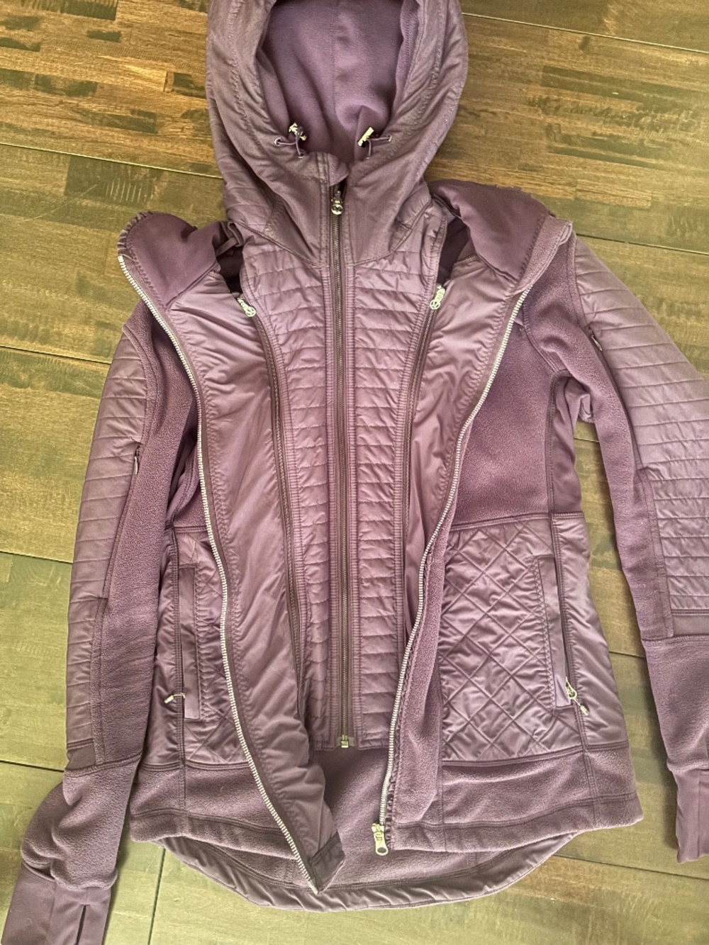 Lululemon Fleece and Nylon Jacket size 8